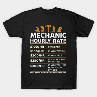 Mechanic hourly rate T-Shirt